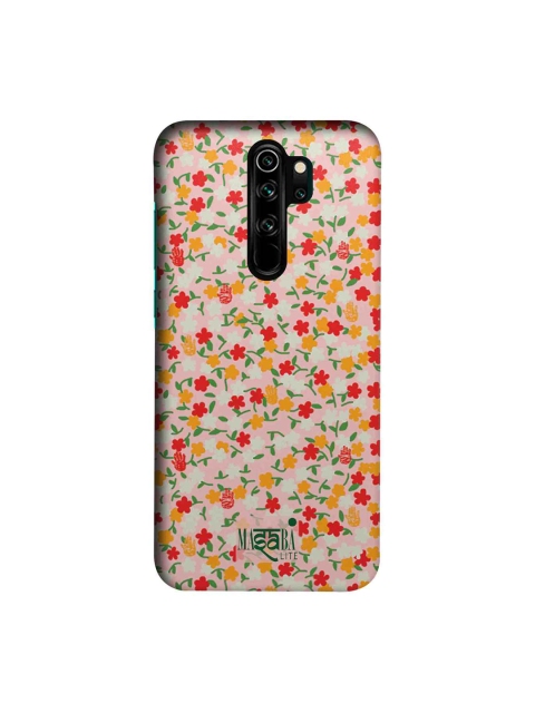 

macmerise Pink & Red Masaba Dense Floral Sublime Xiaomi Redmi Note 8 Pro Back Case