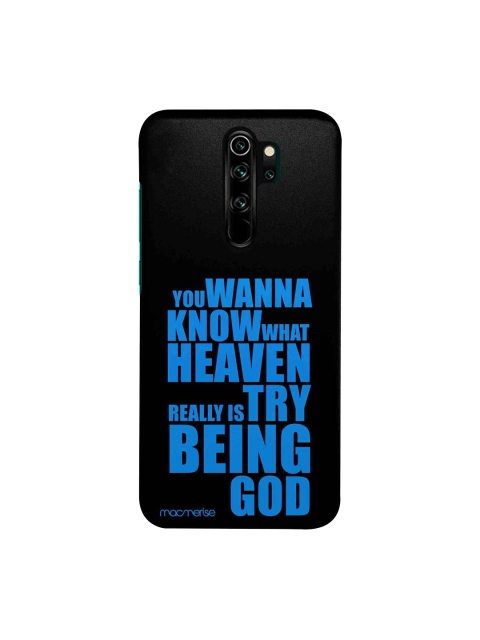 macmerise Black & Blue Try Being God Sublime Xiaomi Redmi Note 8 Pro Back Case