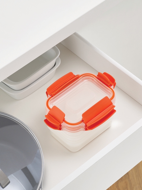 

Joseph Joseph Orange & Transparent Pack of 3 Nest Lock Storage Container Set