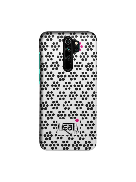 

macmerise White & Black Masaba Boondi Print Sublime Xiaomi Redmi Note 8 Pro Back Cover