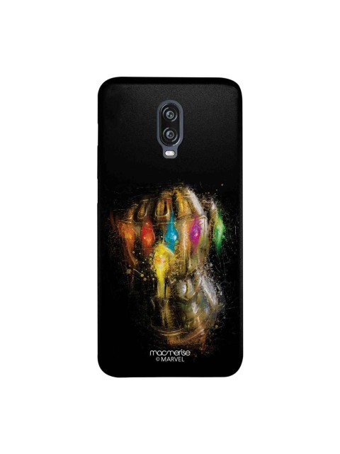 

macmerise Black & Gold-Toned Marvel Comics Gauntlet Brushstrokes Sublime OnePlus 6T Back Case