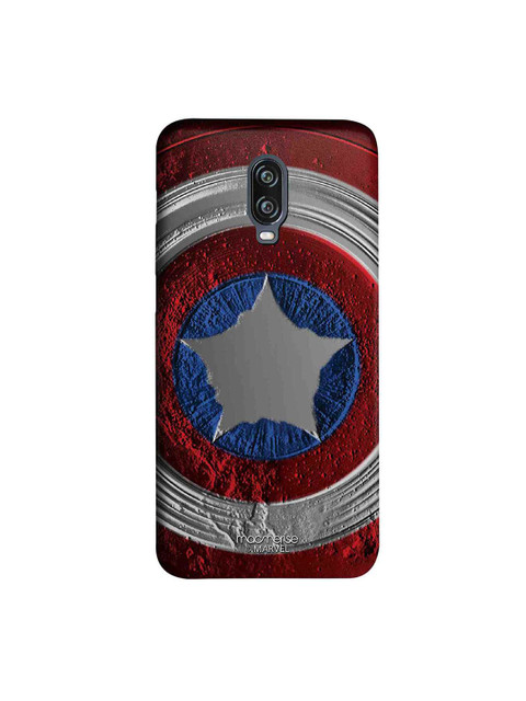 

macmerise Red & Grey Marvel Comics Stoned Shield Sublime OnePlus 6T Back Cover