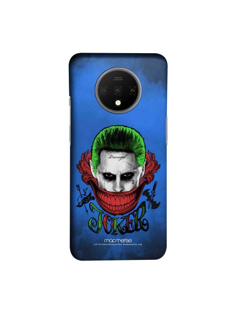 

macmerise Blue & Red DC Comics Damaged Joker Sublime OnePlus 7T Back Case