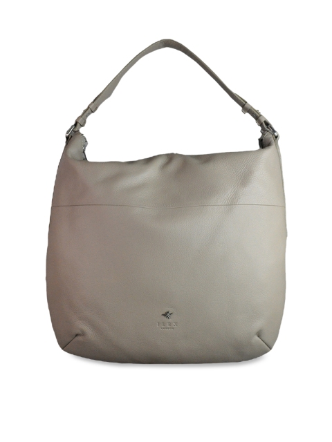 

ILEX Women Grey Solid Tote Bag