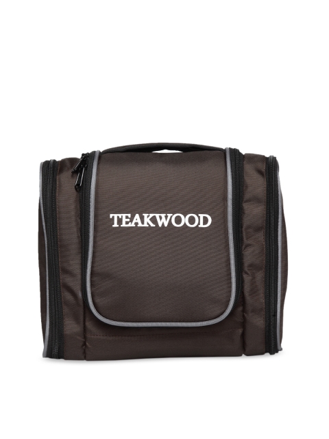 

Teakwood Leathers Unisex Brown Solid Toiletry Kit