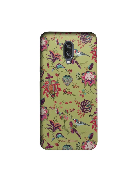 

macmerise Olive Green & Pink Payal Singhal Chidiya Sublime OnePlus 6T Back Case
