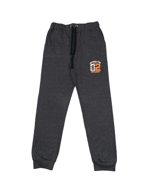 

Todd N Teen Boys Charcoal Grey Solid Joggers