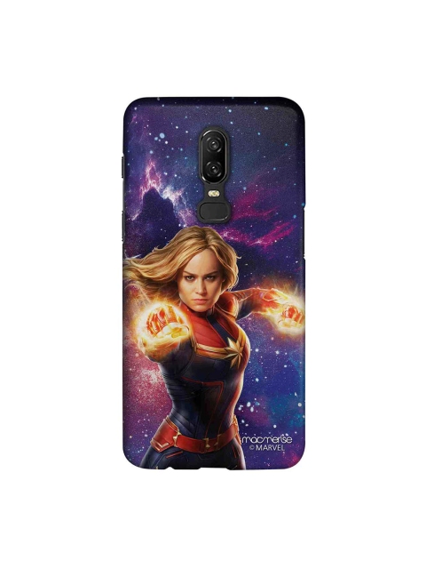 

macmerise Blue & Red Marvel Comics Fierce Captain Marvel Sublime OnePlus 6 Back Case