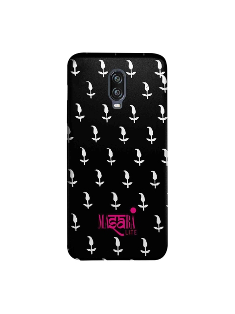 

macmerise Black & White Masaba Leaf Motif OnePlus 6T Back Case