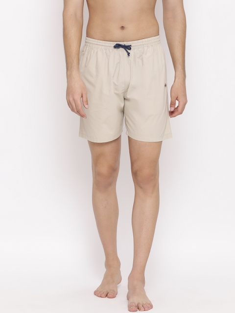 

Crimsoune Club Men Cream-Coloured Solid Pure Cotton Boxers