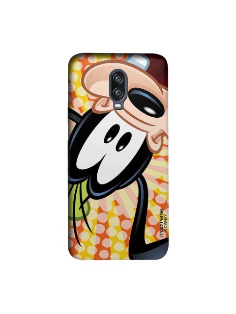 

macmerise Beige & Black Goofy Upside Down Sublime OnePlus 6T Mobile Case