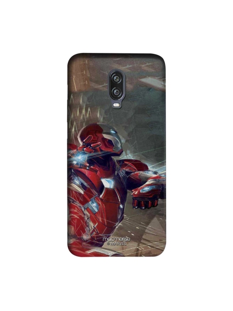 

macmerise Grey & Red Marvel Comics Ironman Attack Sublime OnePlus 6 Back Case