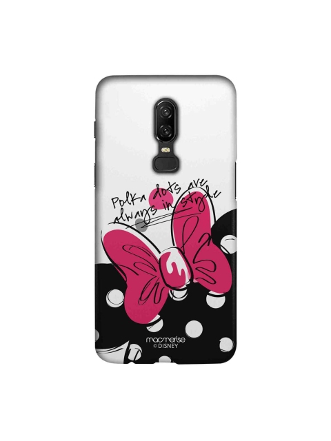 

macmerise White & Black Disney Polka Minnie Sublime OnePlus 6 Back Case