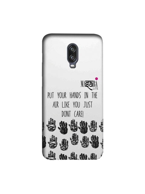 

macmerise White & Black Masaba Hands Up Sublime OnePlus 6T Back Case
