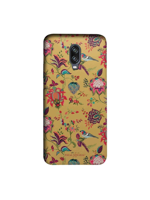 

macmerise Mustard Yellow & Pink Payal Singhal Chidiya Sublime OnePlus 6T Back Case