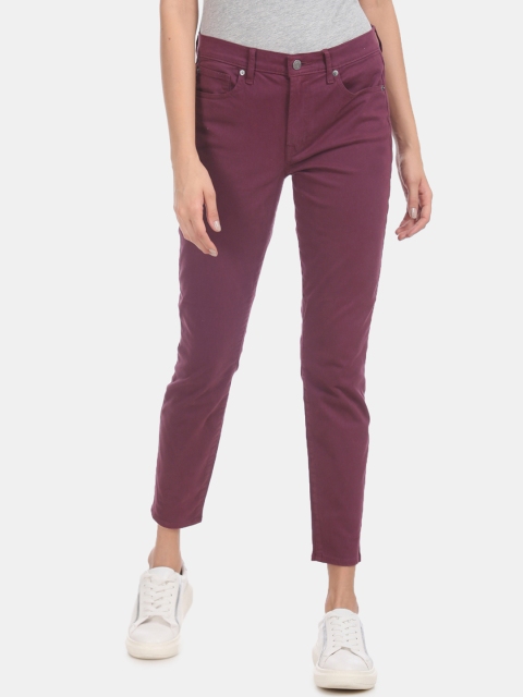 

GAP Women Pink Skinny Fit Mid-Rise Clean Look Jeans