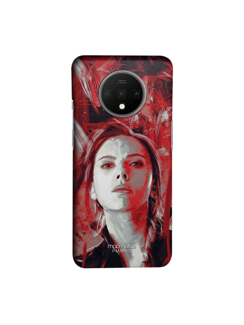 

macmerise Red & White Marvel ComicsCharcoal Art Black Widow Sublime OnePlus 7T Back Cover