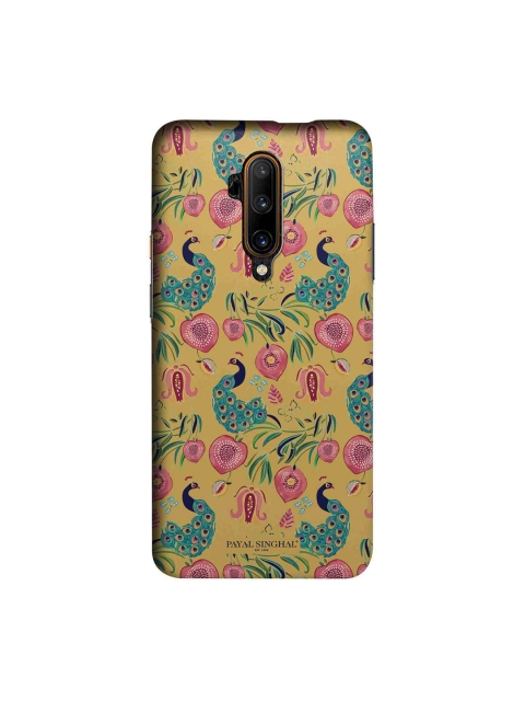 

macmerise Mustard Yellow & Pink Payal Singhal Anaar & Mor Sublime OnePlus 7T Pro Back Case