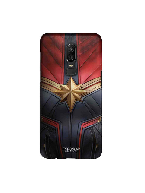 

macmerise Black & Red Suit Up Captain Marvel Sublime OnePlus 6 Back Case