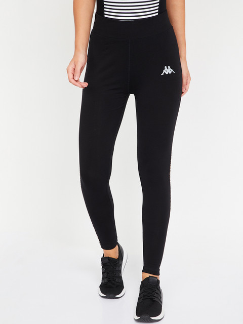 

Kappa Women Black Solid Tights