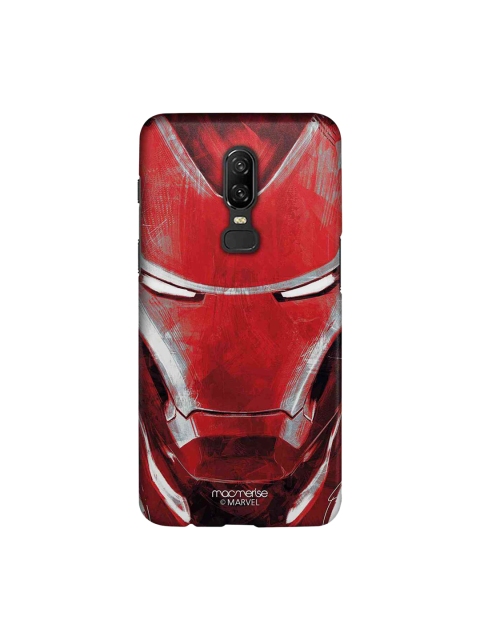 

macmerise Red Marvel Comics Charcoal Art Iron Man OnePlus 6 Back Case