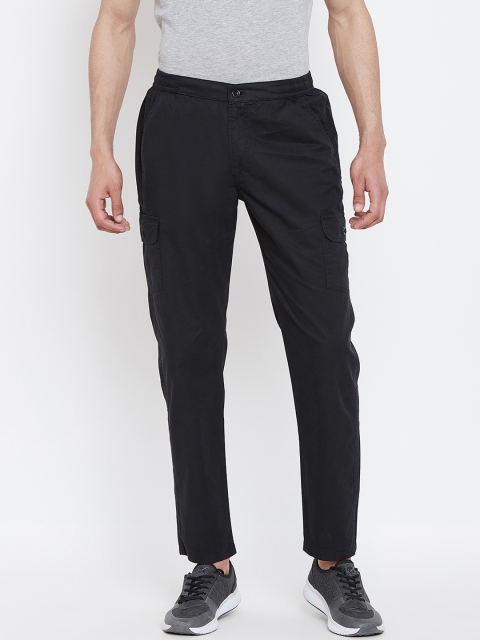 

Okane Men Black Regular Fit Solid Regular Trousers