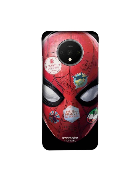 

macmerise Red & Black Marvel Comics Spidey Travel Stamps Sublime OnePlus 7T Back Case