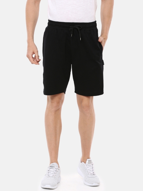 

Braveo Men Black Solid Slim Fit Regular Shorts