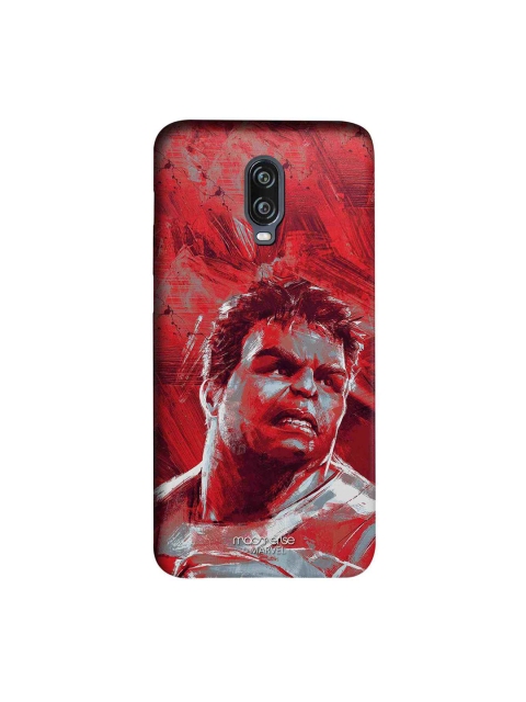 

macmerise Red & Grey Marvel Comics Charcoal Art Hulk Sublime Printed OnePlus 6T Back Case