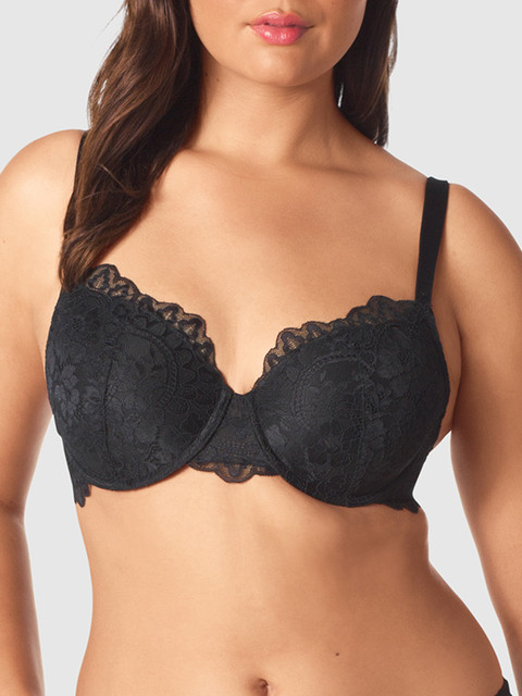 

La Senza Black Self Design Underwired Lightly Padded Everyday Bra