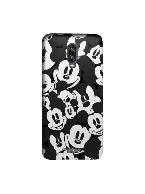 

macmerise Black & White Disney Mickey Mouse Smileys Sublime Printed OnePlus 6T Back Case