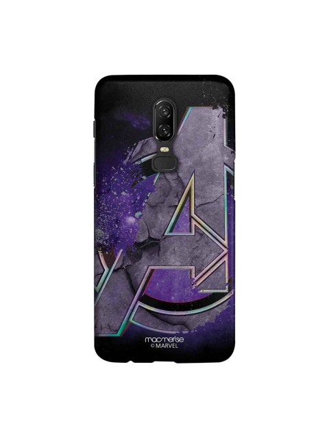 

macmerise Purple & Black Marvel Comics Endgame Logo Sublime OnePlus 6 Back Case