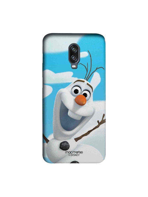 macmerise White & Blue Disney Oh Olaf Sublime Printed OnePlus 6T Back Cover