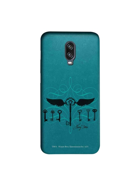 

macmerise Teal Blue & Black Harry Potter Keys Sublime Printed OnePlus 6T Back Case