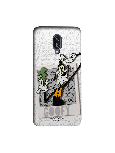 

macmerise White & Black Disney Hello Mr Goofy Sublime Printed OnePlus 6T Back Case