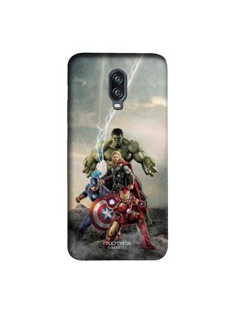 

macmerise Blue & Red Marvel Comics Time To Avenge OnePlus 6T Back Case
