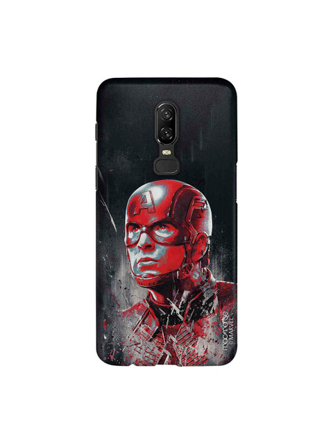 

macmerise Black & Red Marvel Comics Charcoal Art Captain America Sublime OnePlus 6 Back Case