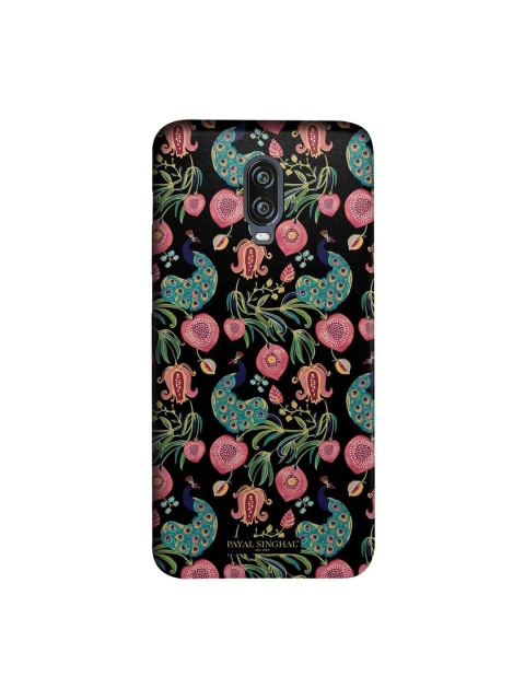 

macmerise Mustard Black & Pink Payal Singhal Anaar & Mor Sublime OnePlus 6T Back Case