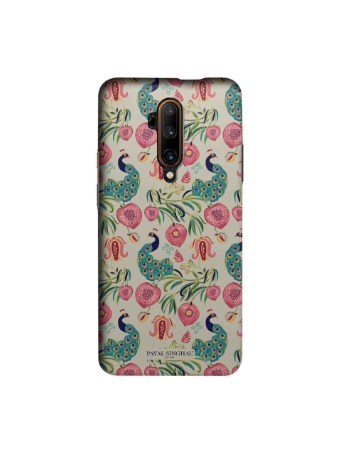 

macmerise Beige & Green Payal Singhal Aar & Mor Sublime OnePlus 7T Pro Back Cover