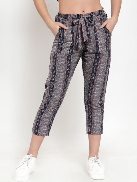 

J Style Women Multicoloured Printed Slim Fit Capris, Multi