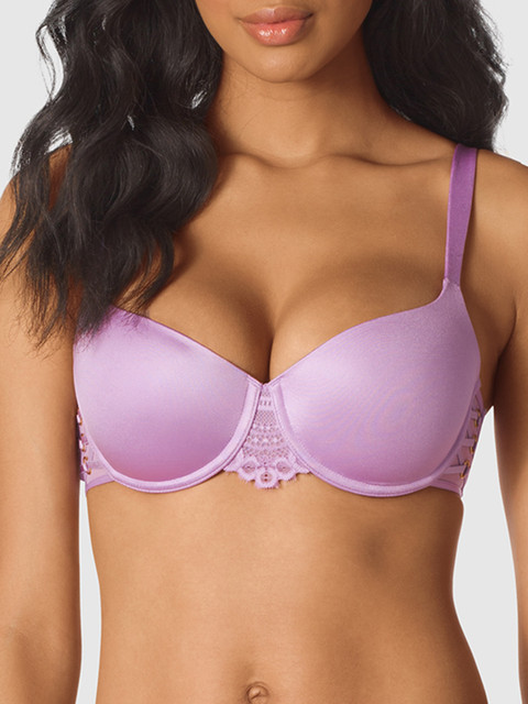 

La Senza Purple Solid Underwired Lightly Padded Balconette Bra