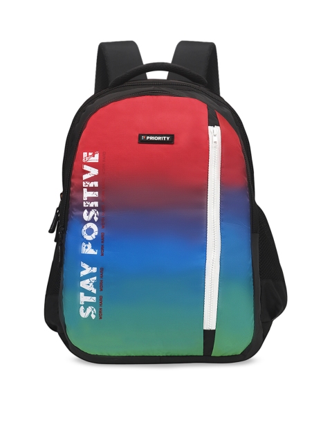 

Priority Unisex Black & Green Graphic Backpack