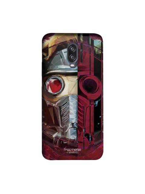 

macmerise Red & Blue Marvel Comics Grunge Suit Star Lord Sublime OnePlus 6T Back Case