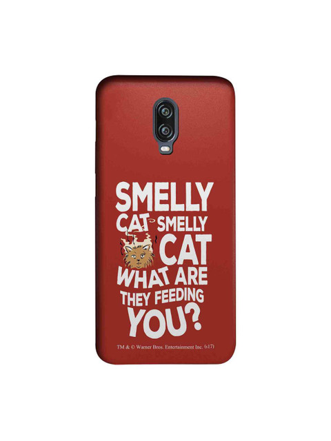 

macmerise Red & White Friends Smelly Cat Sublime Printed OnePlus 6T Back Cover