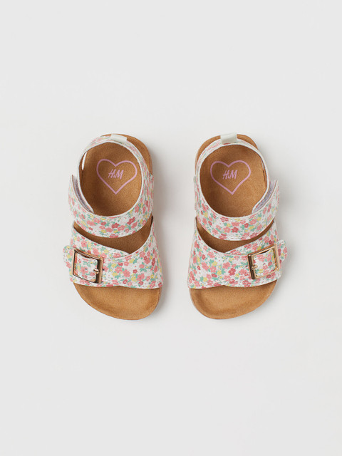 

H&M Girls White & Pink Printed Sandals