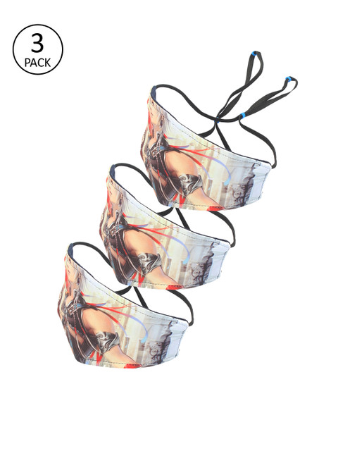 

FROGGY Kids Pack Of 3 3-Ply Reusable Outdoor Masks, Off white
