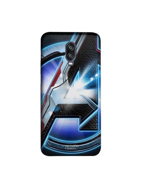 

macmerise Grey & Blue Marvel Comics Endgame Logo Sublime OnePlus 6T Back Case