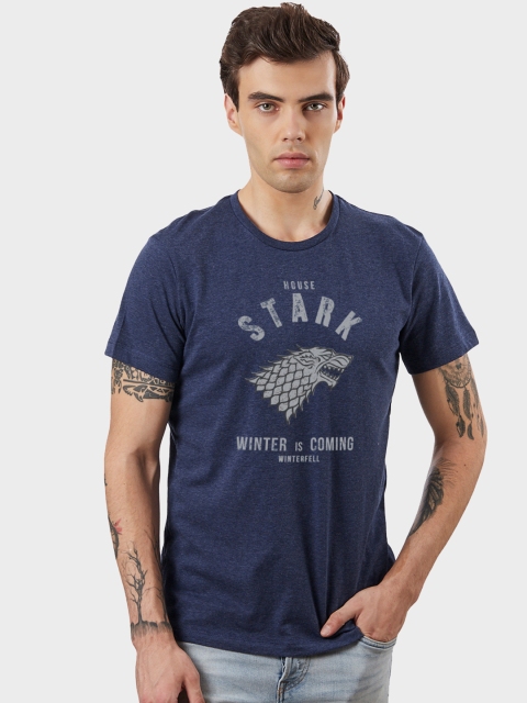 

Free Authority Game Of Thrones Print Navy Tshirt for Men, Navy blue