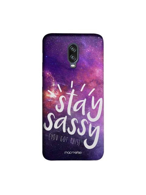 

macmerise Purple & White Stay Sassy Sublime OnePlus 6T Back Case
