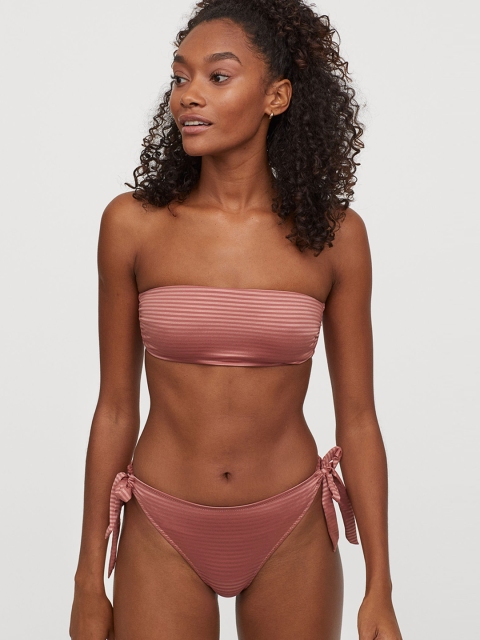 

H&M Brown & Pink Striped Bikini Bottoms 0833490002